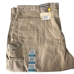 New! 🛠️ Carhartt Relaxed Fit Washed Twill Dungaree Men’s 46x32